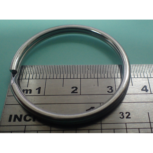 Split Ring - 35mm x 2mm - Stainless Steel